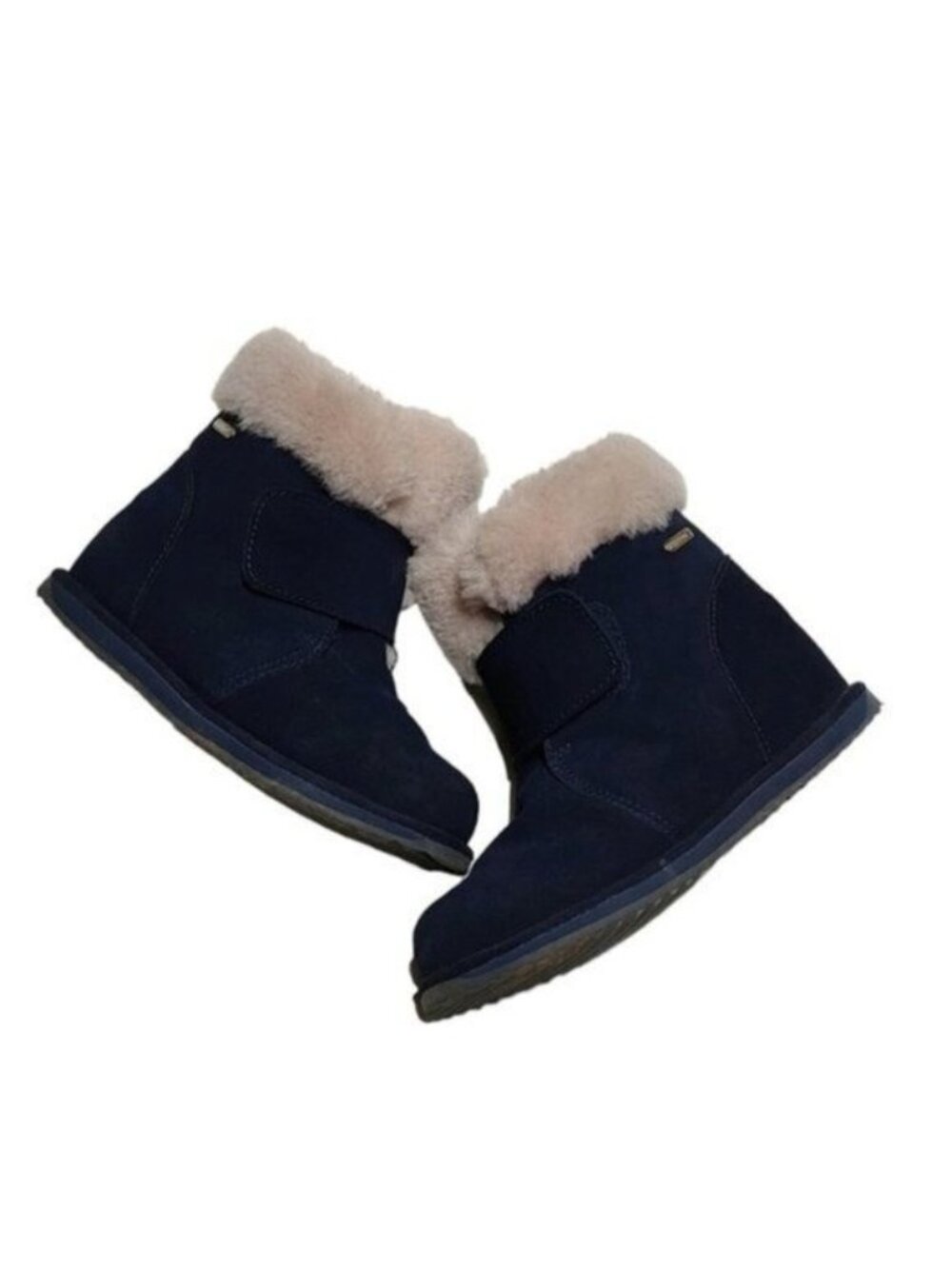 Emu Australia Sommers Dark Blue Suede Merino Wool Lined Waterproof Boots 3